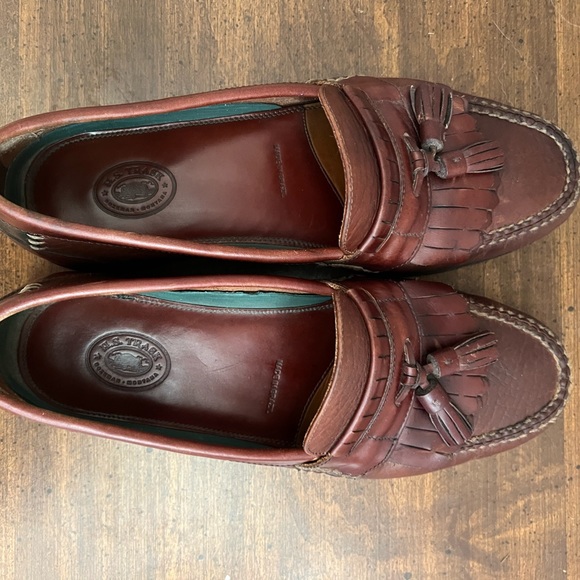 H.S. Trask H3151 Bozeman, Montana Pebbled Leather Kiltie Tassel Loafer 9M - Picture 5 of 8